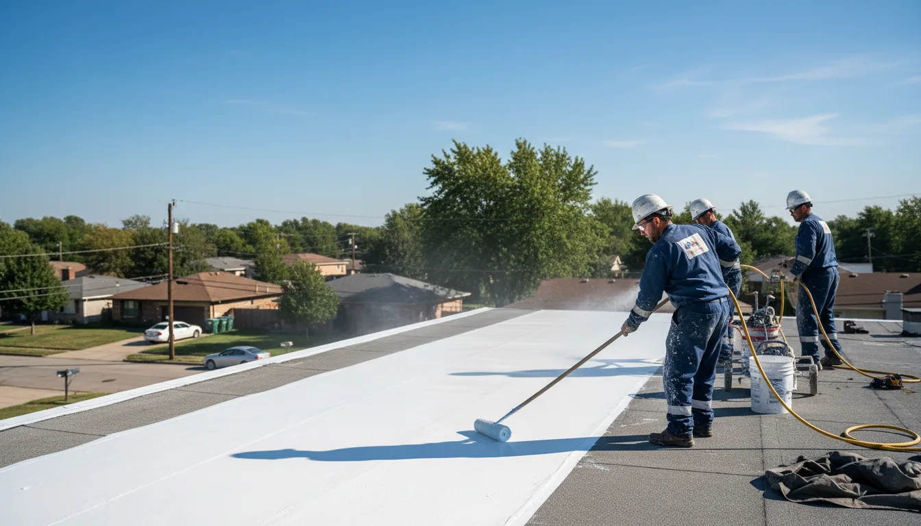 Commercial roof coating in Kite, GA near me